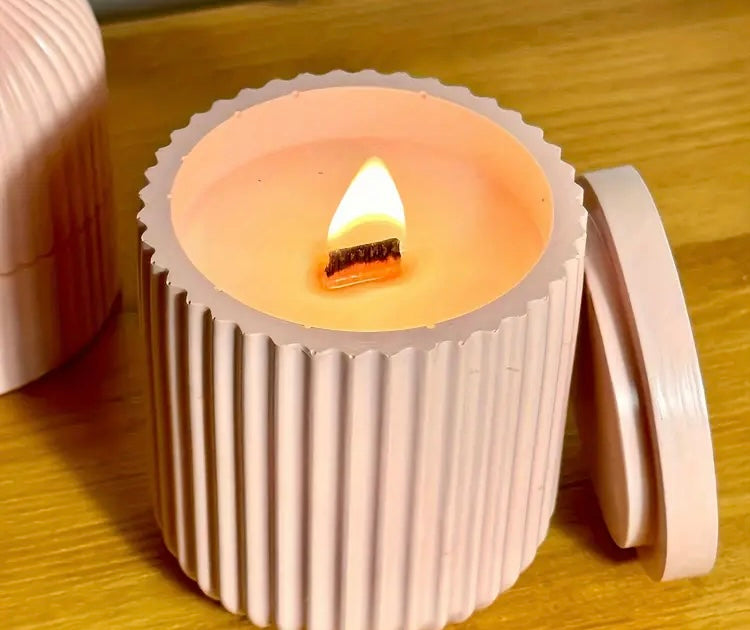 Vela en Envase Rugoso