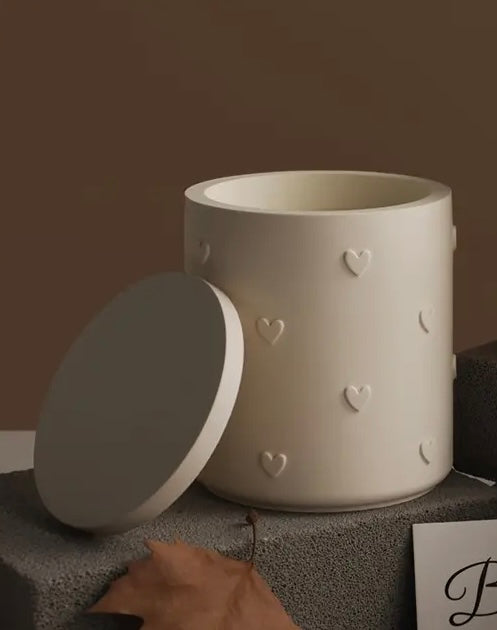 Vela en Envase con Corazones